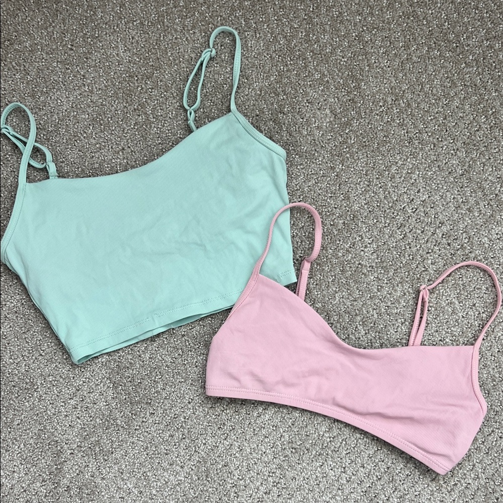 Jolyn x Eryn Krouse Mint and Pink Bikini Top Lot